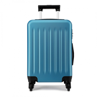 Modrý odolný plastový cestovný kufor "Defender" - 3 veľkosti