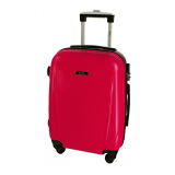 Ružový odľahčený plastový kufor "Ultralight" - veľ. XL