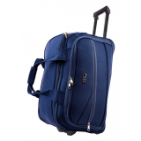 Tmavomodrá cestovná taška s kolieskami "Pocket" - veľ. XL