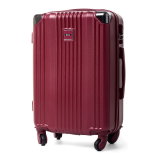 Tmavočervený odolný škrupinový kufor "Ironman" - veľ. XL