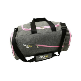 Sivo-ružová nepremokavá športová taška "Sport" - veľ. M