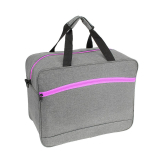 Ružová-sivá príručná taška cez rameno "Point" - 3 veľkosti