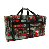 Červená veľká cestovná taška na rameno "Red John" - XL, XXL