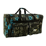 Modrá veľká cestovná taška na rameno "Alphabet" - XL, XXL