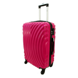 Ružový odolný luxusný plastový kufor "Infinity" - veľ. XL