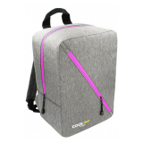 Ružovo-sivý cestovný batoh do lietadla "Easyzip" - veľ. M