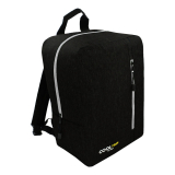 Čierny batoh so sivým zipsom do lietadla "Easyzip" - veľ. M
