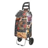 Farebná nákupná taška na kolieskach „Kuchyňa“