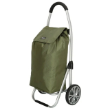 Zelený prémiový nákupný vozík na kolieskach “Aluman“