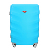 Tyrkysový plastový kufor na kolieskach "Spinner" - 2 veľkosti