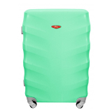 Zelený plastový kufor na kolieskach "Spinner" - veľ. L