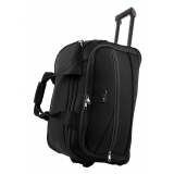 Čierna cestovná taška s kolieskami "Pocket" - veľ. L, XL