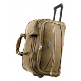 Hnedá cestovná taška s kolieskami "Pocket" - veľ. M, L, XL