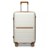 Biely prémiový plastový kufor s TSA zámkom "Diamant" - 2 veľkosti