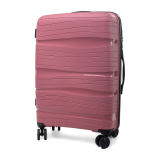 Ružový prémiový plastový kufor "Royal" s TSA zámkom - 3 veľkosti