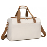 Béžová prémiová príručná taška do lietadla "Deluxe" - veľ. M