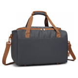 Hnedo-sivá prémiová príručná taška do lietadla "Deluxe" - veľ. M