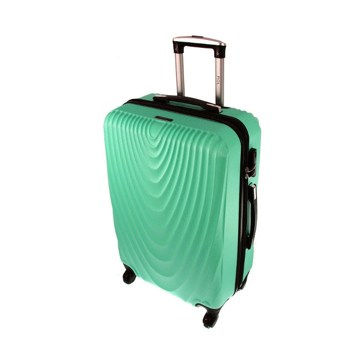 Zelený palubný kufor do lietadla \