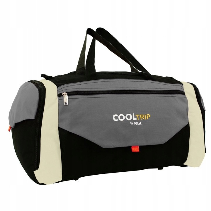 Sivo-čierna cestovná taška na rameno "Packer"- veľ. XL