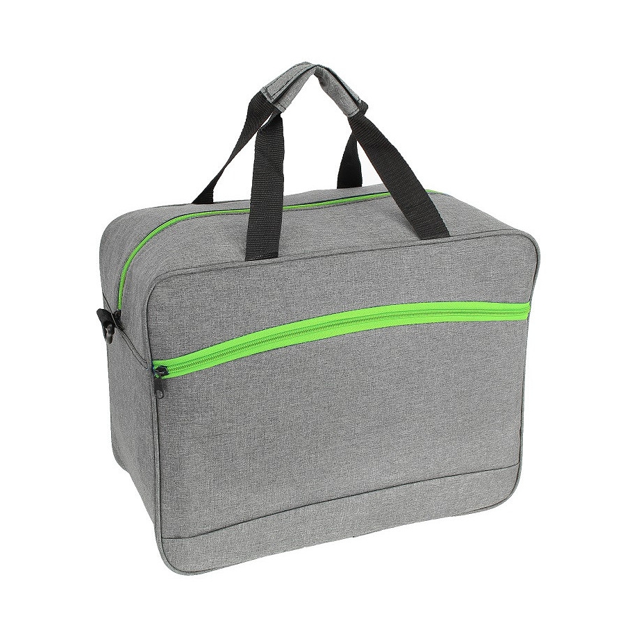 Zeleno-sivá príručná taška cez rameno "Point" - veľ. M