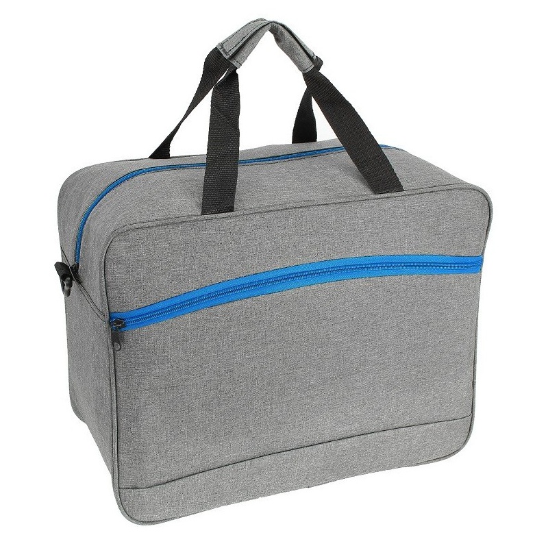 Modro-sivá príručná taška cez rameno "Point" - 2 veľkosti