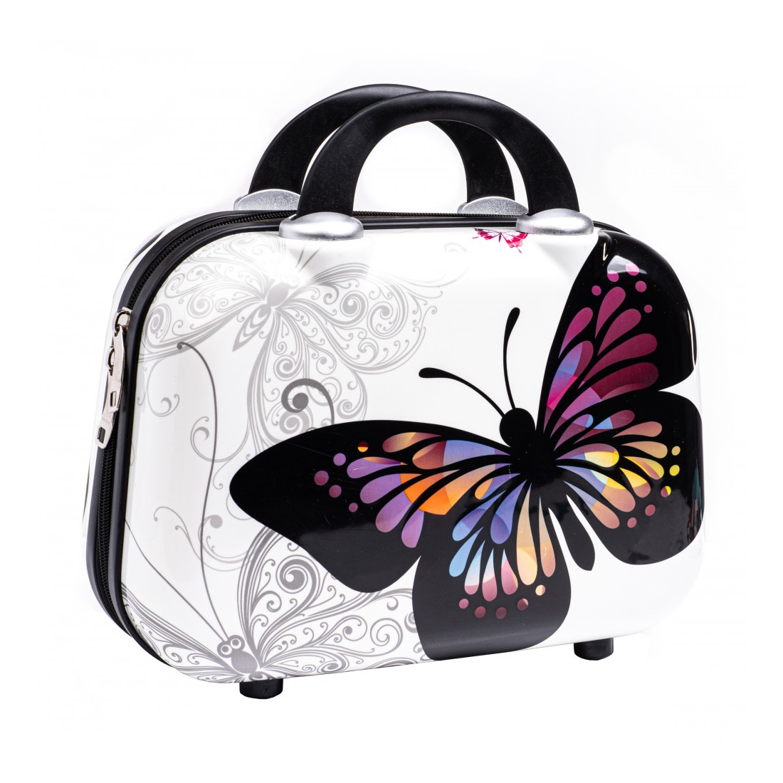 Čierno-biela príručná taška "Butterfly" - veľ. S