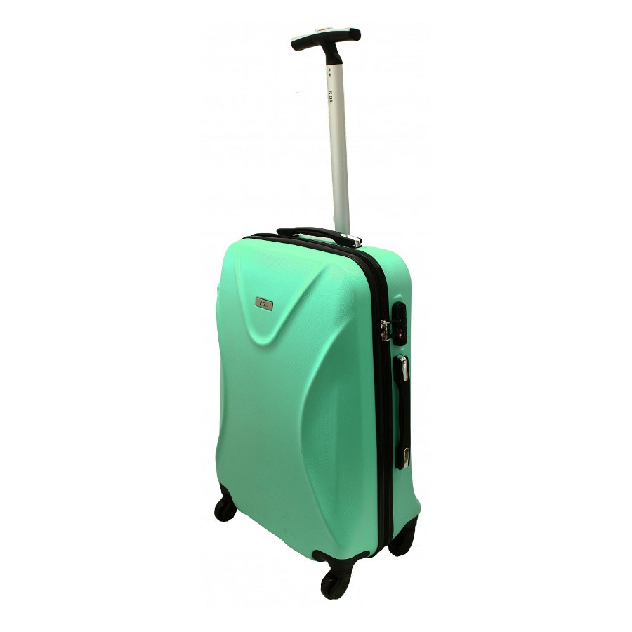 Zelený plastový cestovný kufor s TSA zámkom "Locker" - Veľkosť M