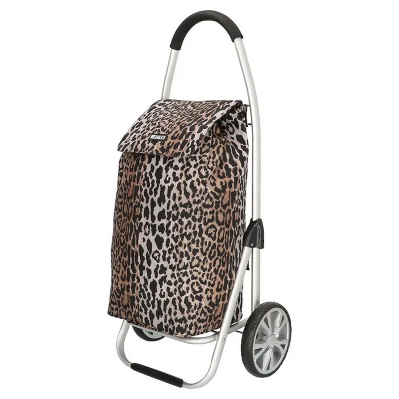 Leopardí prémiový nákupný vozík na kolieskach “Aluman“
