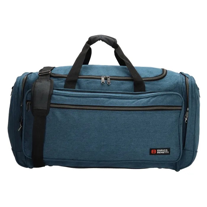Modrá cestovná taška na rameno "Montevideo" - L, XL