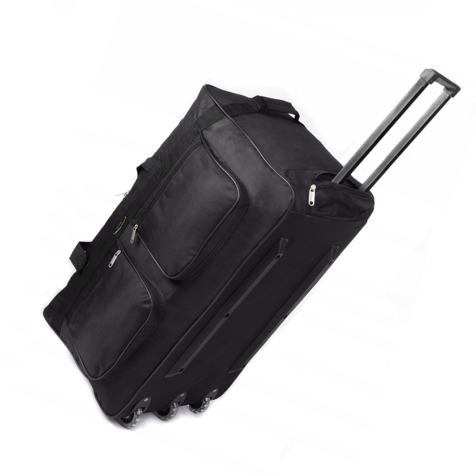 Čierna nepremokavá cestovná taška na kolieskach "Comfort" - 3 veľkosti