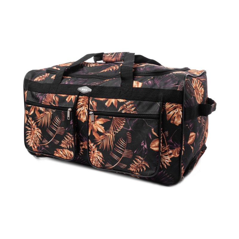 Béžovo-čierna cestovná taška na kolieskach "Comfort" - 3 veľkosti