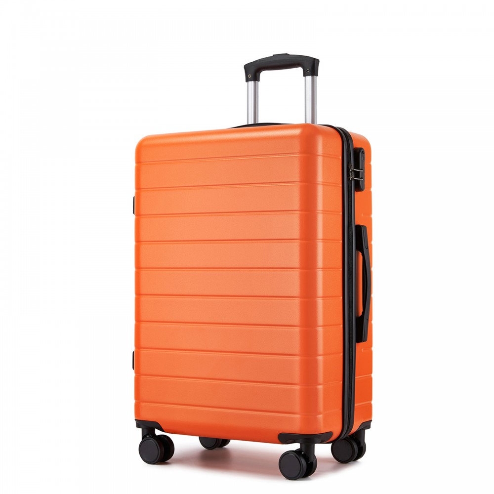 Oranžový elegantný plastový kufor „Hawai“ - 3 veľkosti
