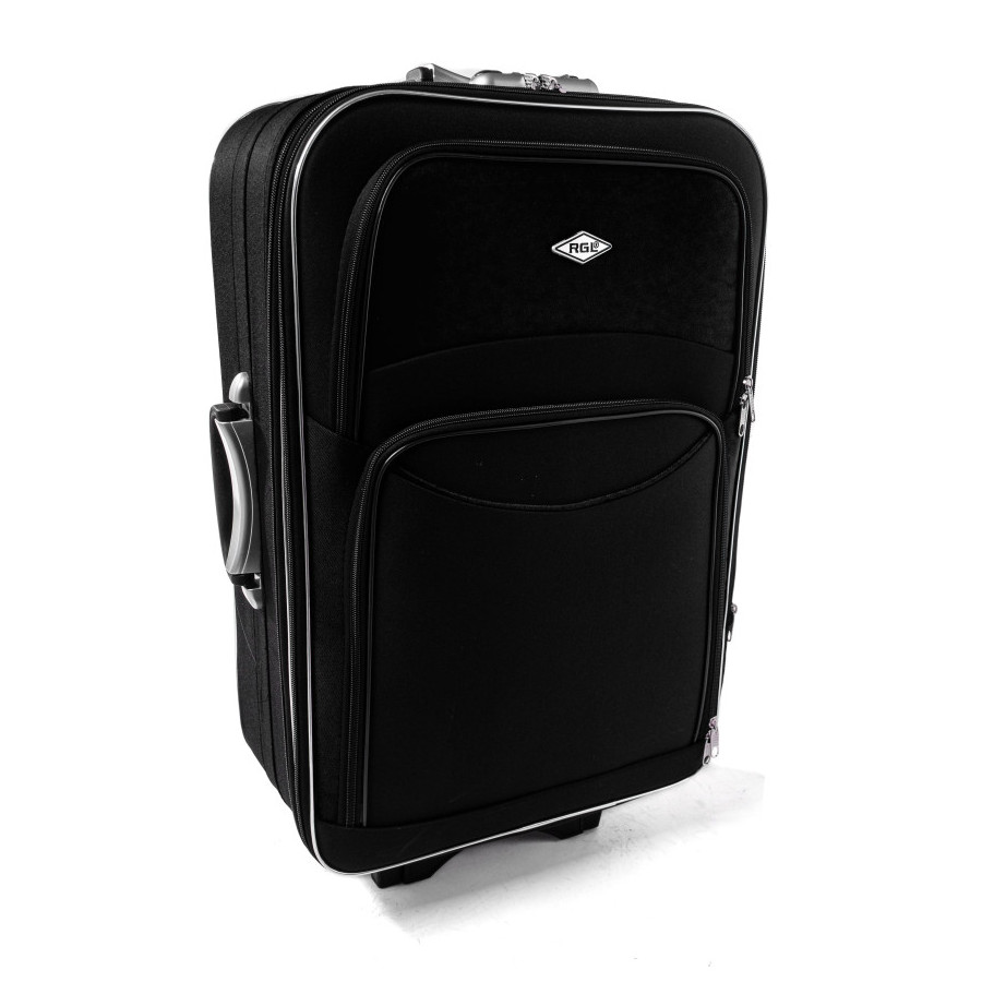 Čierny nepremokavý cestovný kufor "Standard" veľkosť XL