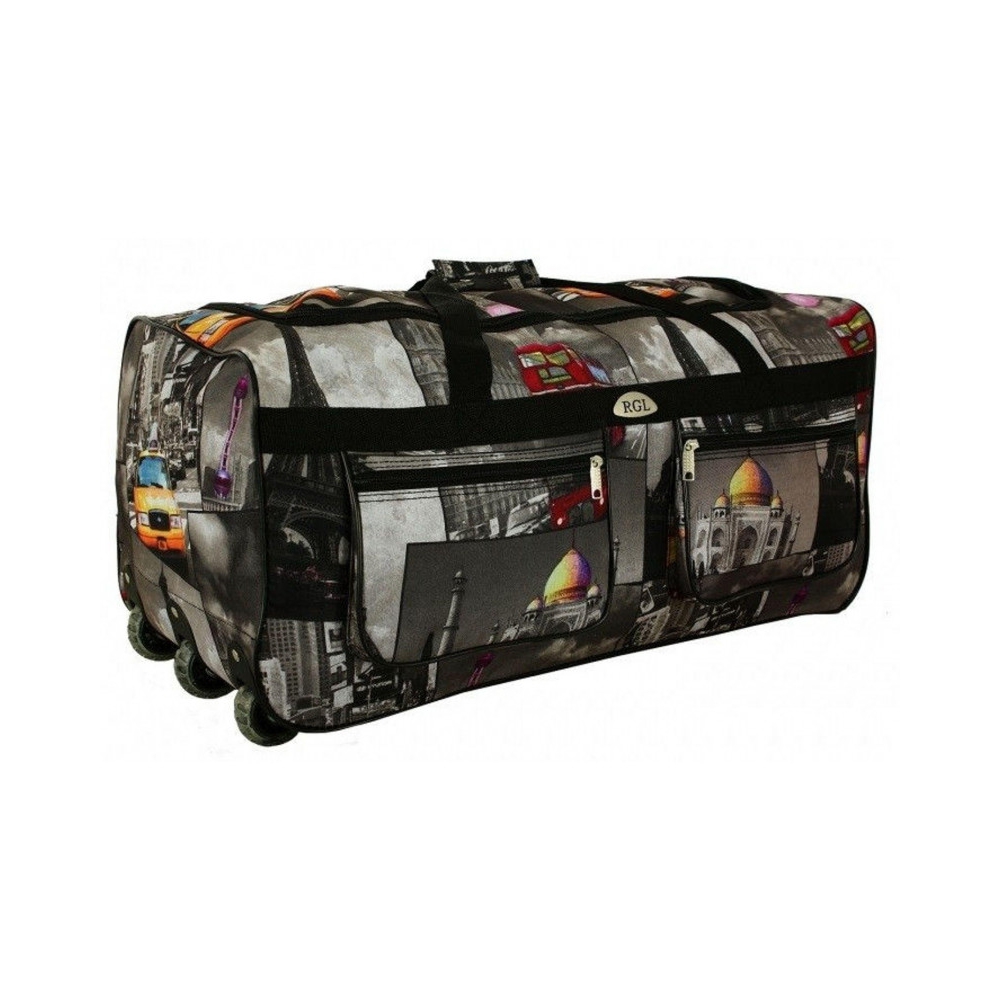 Farebná cestovná taška s extra kolieskami "City" - veľ. XL
