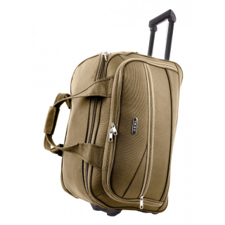 Hnedá cestovná taška s kolieskami "Pocket" - veľ. XL