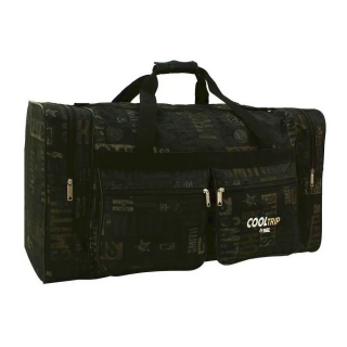 Čierna veľká cestovná taška na rameno "Black John" - XL, XXL