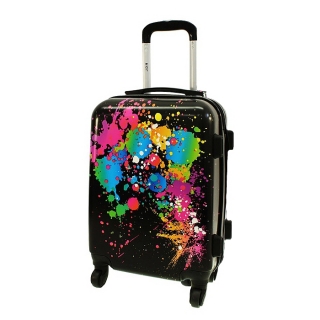 Čierny detský cestovný kufor "Colors" - veľ. M