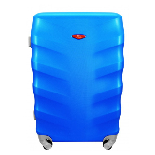 Modrý plastový kufor na kolieskach "Spinner" - 2 veľkosti