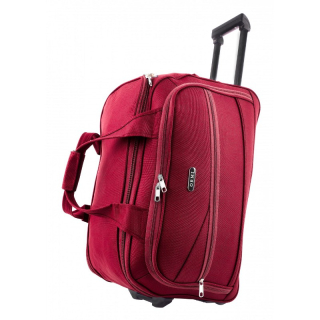 Červená cestovná taška s kolieskami "Pocket" - veľ. M, L, XL