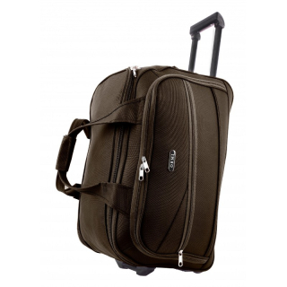 Šedá cestovná taška s kolieskami "Pocket" - veľ. M, L, XL