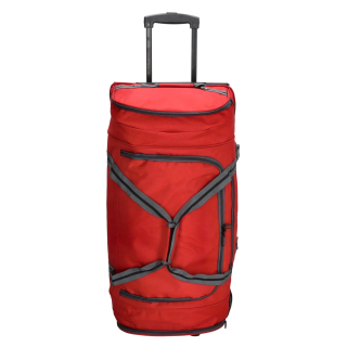 Červená cestovná taška na kolieskach "Walker" - veľ. XL, XXL