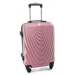 Zlato-ružový škrupinový cestovný kufor "Motion" - 3 veľkosti