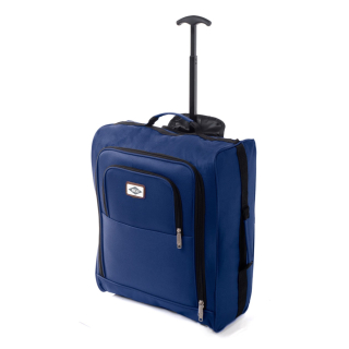 Modrá ľahká taška na kolieskach "Standard" - veľ. M