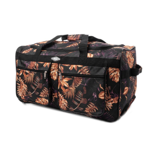 Béžovo-čierna cestovná taška na kolieskach "Comfort" - 4 veľkosti