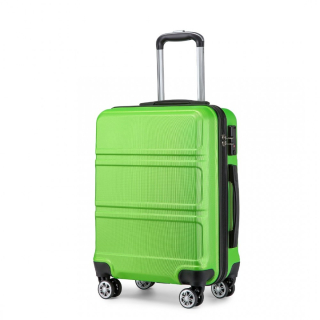 Zelený odolný plastový cestovný kufor "Travelmania" - 2 veľkosti