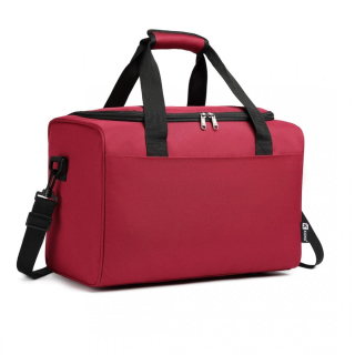 Tmavočervená príručná taška do lietadla "Pack" - veľ. S