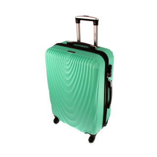 Zelený škrupinový cestovný kufor "Motion" - 3 veľkosti